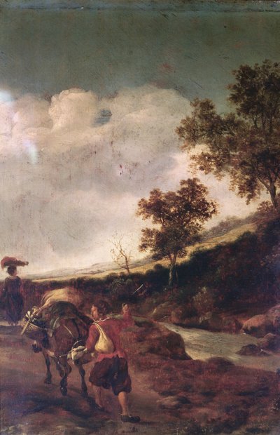 Peasant driving a Laden Mule, 17th century by Jan Dirksz Both
